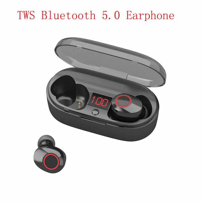 

J29 Earphone Wireless Bluetooth V5.0 In-ear Headset TWS 4D Waterproof Stereo Bluetooth Earphones For Android IOS Drop Shipping