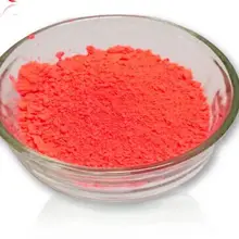 Неоновый оранжевый-Красного цвета блестящие флуоресценции пигмент люминофорный Косметическая пудра покрытие, флуоресцентный эффект для косметики, не световой Косметическая пудра