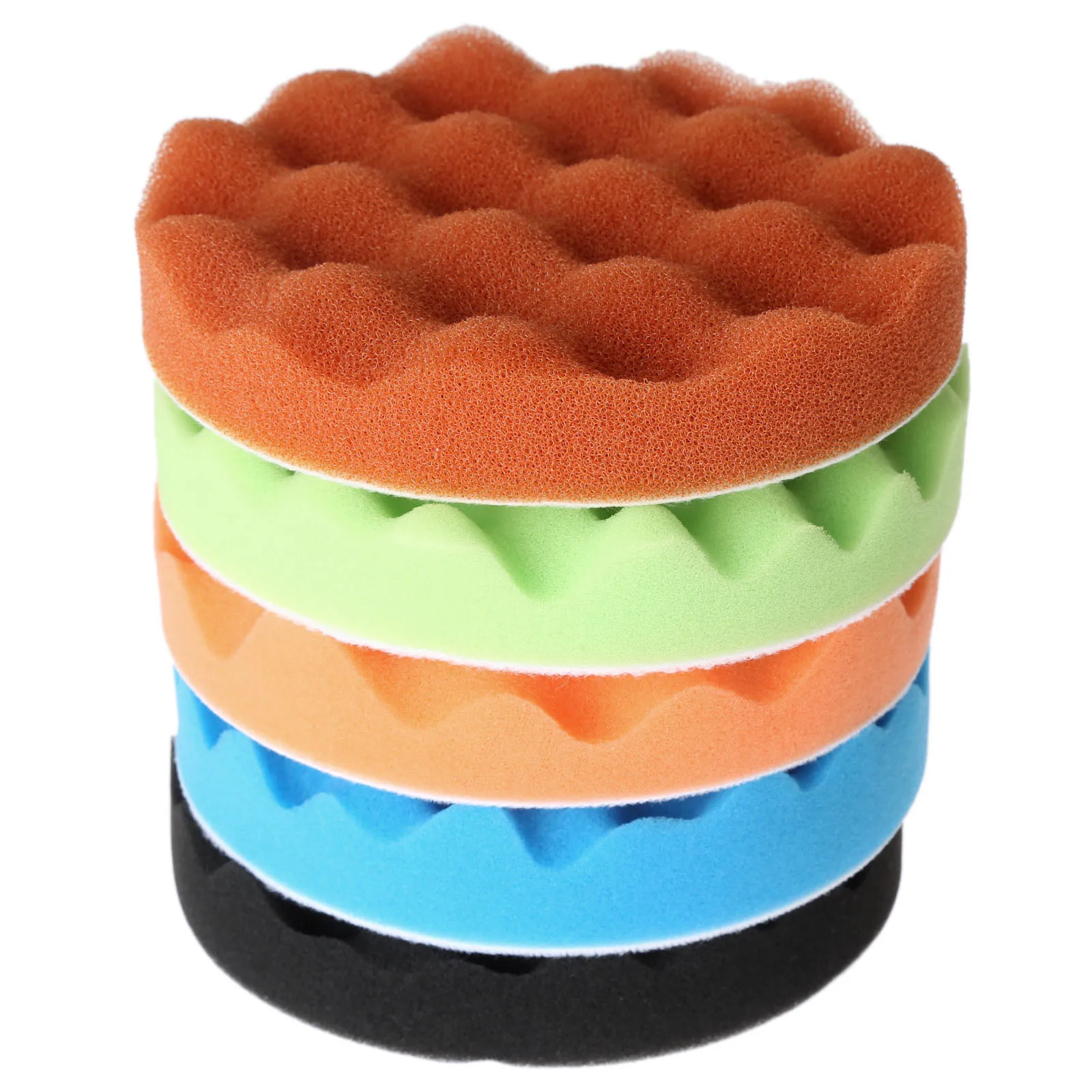 

Yetaha 5Pcs 6/7inch Car Polishing Pads Waxing Buffing Pad Sponge Kit Set for Car Polisher Buffer Waxer Sander Waxing Seal Glaze