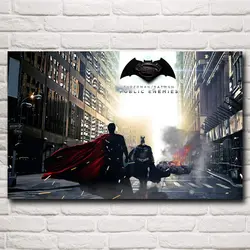 Бэтмен против Супермена фильм Книги по искусству шелк Ткань плакат печать 12x19 15x24 19x30 22x35 дюймов стены комнаты декоративной фотографии