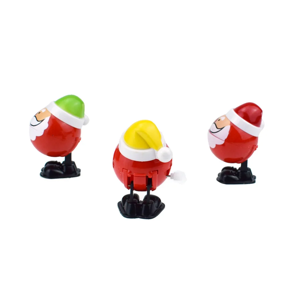 1 шт. детские рождественские игрушки Санта-Клаус заводные игрушки Детские прыгающие цепи игрушки Детский Рождественский подарок украшения случайная отправка