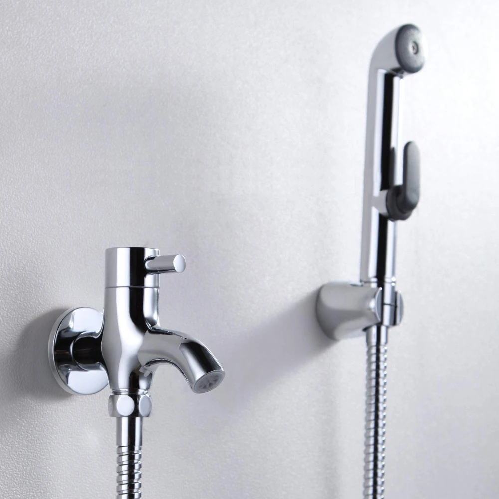 Copper Handheld Sprayer Cleaning Bidet Urinal Bathroom Shower Bathtub Faucets