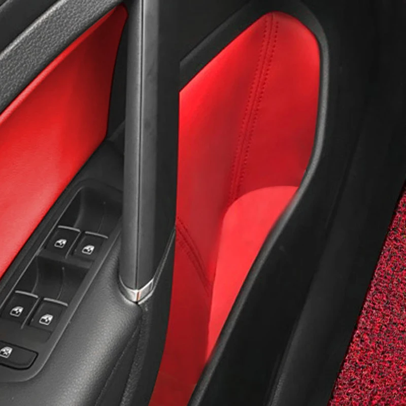 4pcs/set Car Door Slot / Armrest Panel Microfiber Leather Protective Cover Interior Trim For VW Golf 7 2014 2015 2016 4pcs/set Car Door Slot / Armrest Panel Microfiber Leather Protective Cover Interior Trim For VW Golf 7 2014 2015 2016