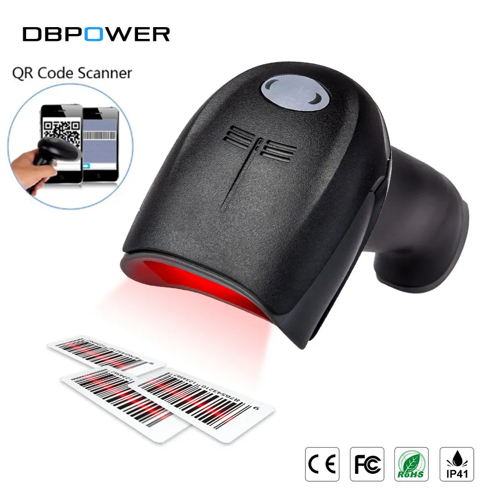 DBPOWER QR Wired Laser Barcode Scanner Portable Handheld Scaner Reader