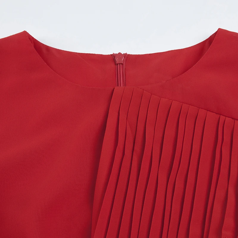 Винтажное дизайнерское женское платье с оборками 2017 плиссированная одежда на