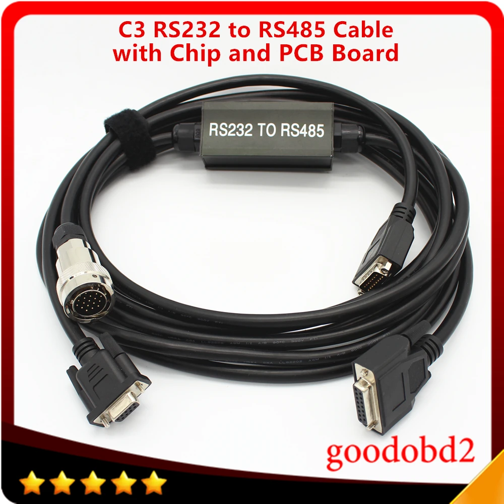 

cable for mb c3 star mercedes benz diagnosis multiplexer tool with RS232 to RS485 Cable with free shipping