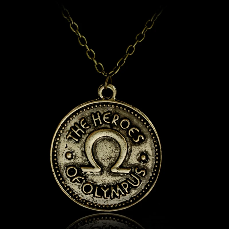 

Percy Jackson Camp Half Blood The heroes of olympus ivlivs coin Necklace Vintage Accessories