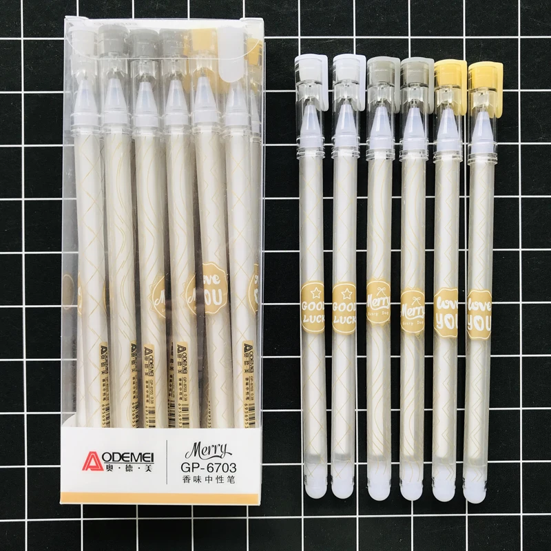 

3pcs/lot 0.38mm Black Ink Golden Stripe Best Wishes Gel Pen Rollerball Pen Writing Stationery School Office Supply