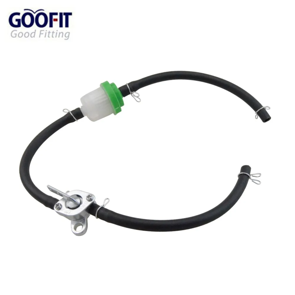 GOOFIT зеленый топливный петух воздушный фильтр масляная линия для 50cc 110cc 125cc 150cc 250cc ATV питбайк A012-628