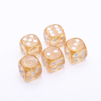 

Quality Resin Dice 1.5cm Blank Face Printed Engraved Logo on 6 Sides of the Entertainment Game Dice