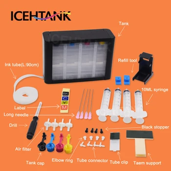 

ICEHTANK Continuous Ink Supply System Ciss Ink Tank Kit Ink Cartridge For 60 60XL 61 61XL 62 62XL 63 63XL 65 65XL 74 75 21 22