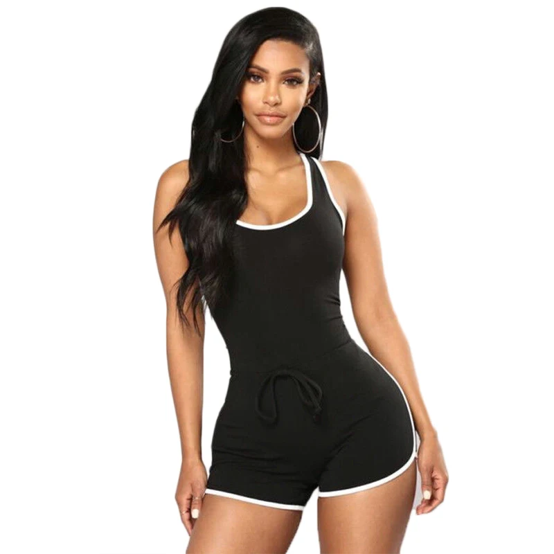 New arrival women playsuits fashion summer solid casual