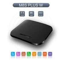 M8S PLUS W Android 7.1 Set-Top BOX Web Player Amlogic S905W Quad-core 1G/8G 2.4GHZ Wifi Smart OS TV BOX Support HD 4K TV BOX  