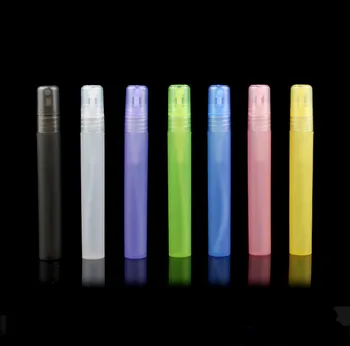 

100pcs 10ml Frost Plastic Spray Bottle Perfume Pen Tubes Empty Cosmetic Liquid Packing Atomizer Perfume Sample Vials PP Bottle