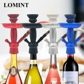 

LOMINT Hookah Stem Aluminum Alloy shisha Water Pipe for Wine Champagne Beer Glass Bottle DIY Chicha Narguile Accessories