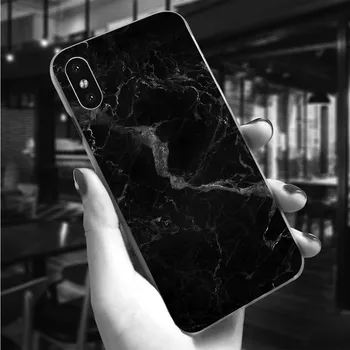 Hard Phone Cover for iPhone Xs Pure Marble Case for iPhone 5S Cases 6 6S 7 5S 5 SE Xs Max XR