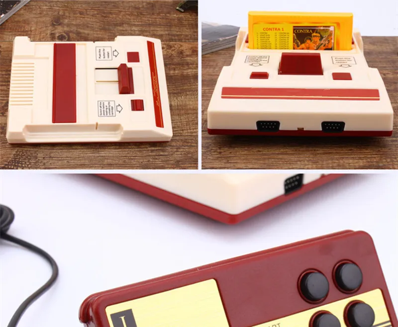  Juego de 8 bits de TV reproductor clásico rojo blanco consolas de videojuegos consola de videojuego