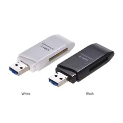 Кардридер USB 3,0 OTG SDXC TF 2 в 1 для планшетов ПК ноутбук тонкий и портативный многоцелевой кардридер