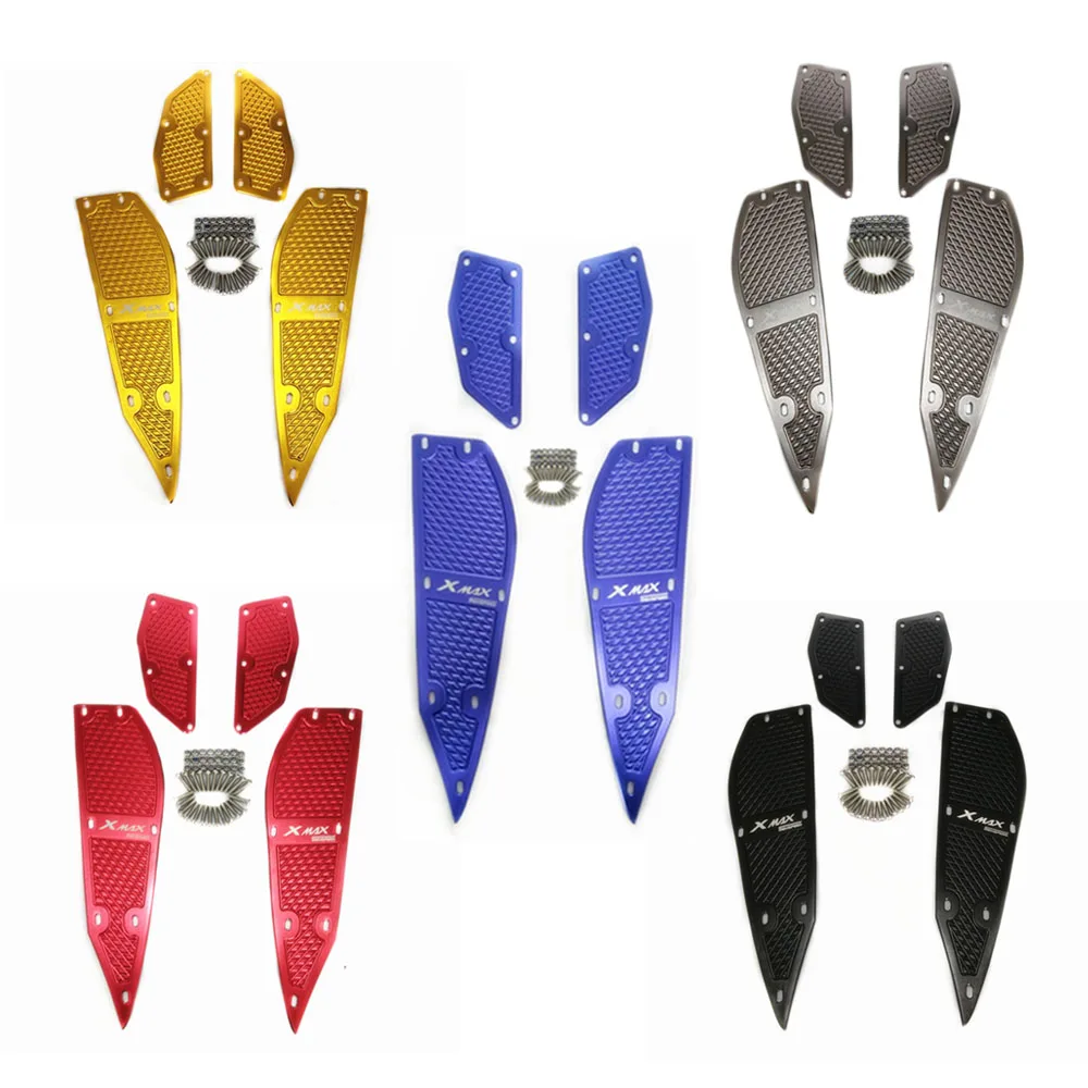 

For YAMAHA XMAX 250 XMAX 300 XMAX 400 X-MAX 250 X-MAX 300 X-MAX 400 2017-2019 Scooter Footrest Footboard Step Foot Plate