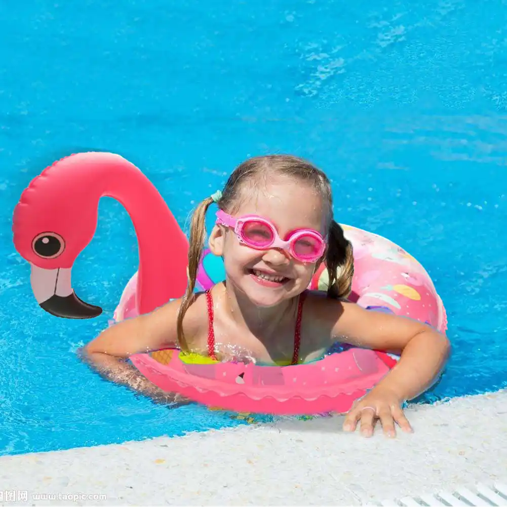 Wishtime Kiddly Flamingo Pelampung Flamingo Pool Float Cincin Untuk Anak Anak 4 7 Tahun Anak Laki Laki Anak Perempuan Diameter 10 Aliexpress