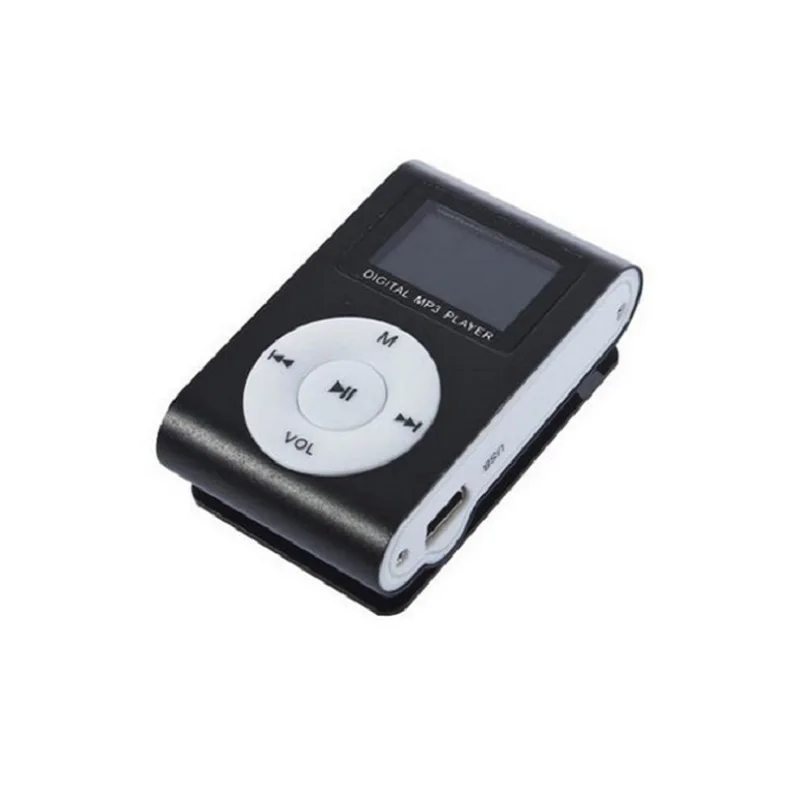 Улучшенный мини USB металлический зажим MP3 плеер ЖК-экран Поддержка 32 ГБ Micro SD TF слот для карт цифровой mp3 музыкальный плеер