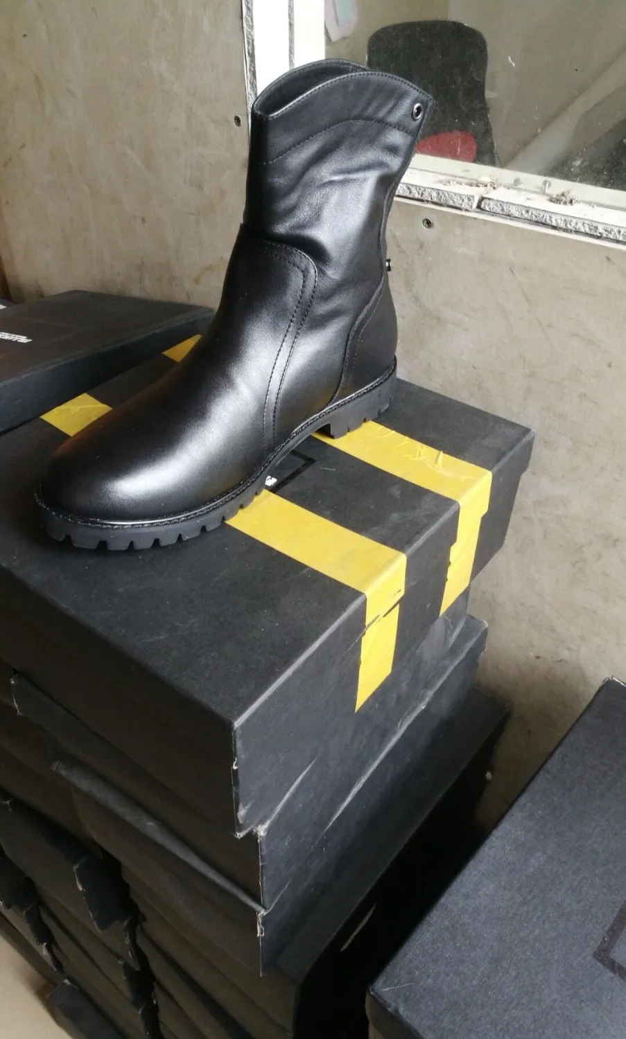 FR. LANCELOT/ зимние теплые мужские ботинки из натуральной кожи; ботинки «Челси» на плоской подошве в британском стиле; ботинки на молнии сзади; Мужская обувь в римском стиле