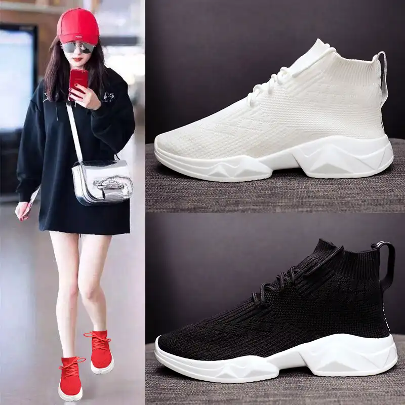 white sock sneakers