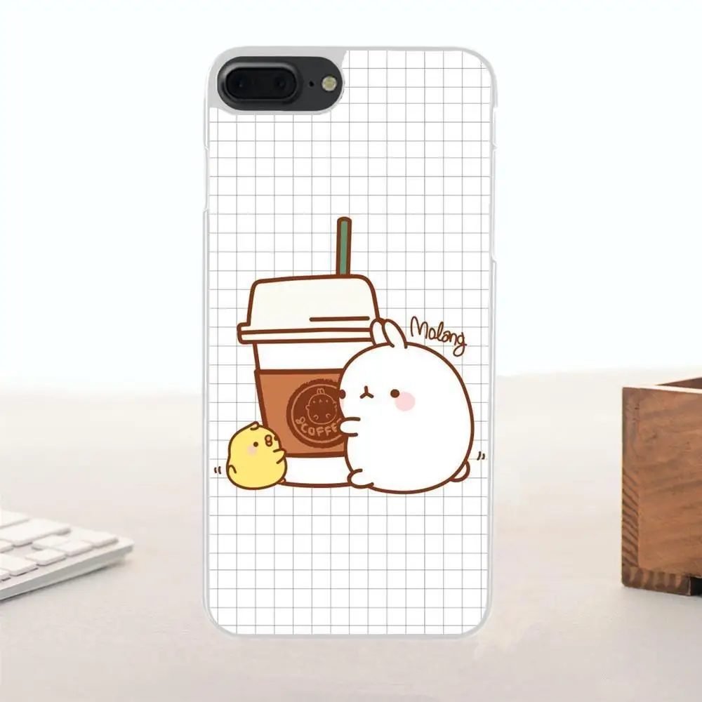 Мягкий Стильный чехол Bixedx из ТПУ милый Molang Kawaii для Huawei G7 G8 Honor 5A 5C 5X 6 6X 7 8 V8 Mate 9 P7 P8 P9