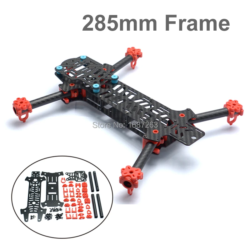 

Mini 285 285mm Carbon Fiber FPV Racing Quadcopter Frame kit foldable for vortex 285