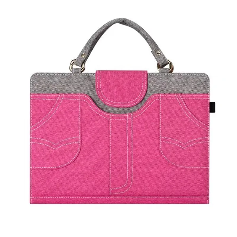 

New Shoulder Bags HandBag Denim Leather Stand Case for iPad pro 9.7 Purse Style Pocket Cover For iPad air/iPad air2 iPad 5/6