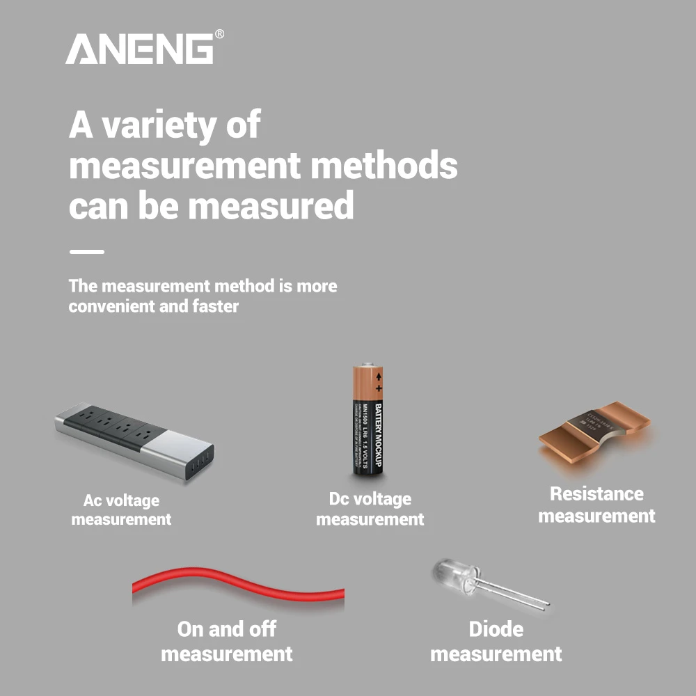 ANENG AN8004 ЖК-цифровой мультиметр Профессиональный конденсатор тестер esr измеритель богатых метров индуктивности тестер быть истинным