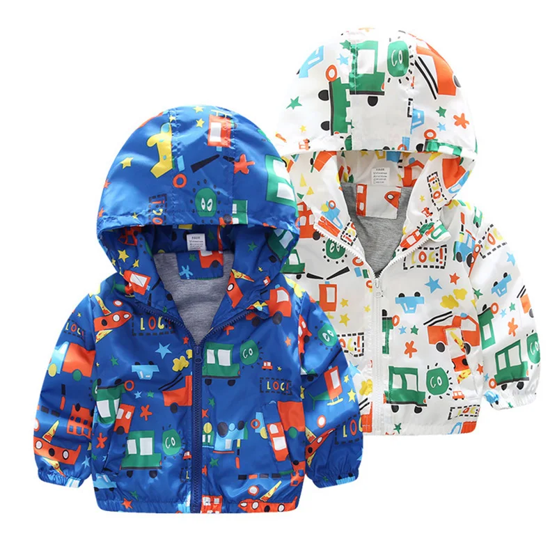 

HSSCZL boy jackets 2019 new spring autumn kids infant child children's clothing boy aircraft printing baby windbreaker jacket