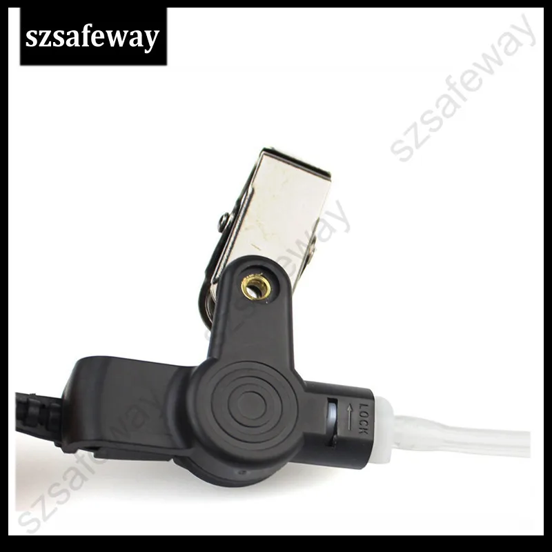 Two way radio 2 wire surveillance kit earpiece with acoustic tube earphone for Motorola CP200 EP450 4