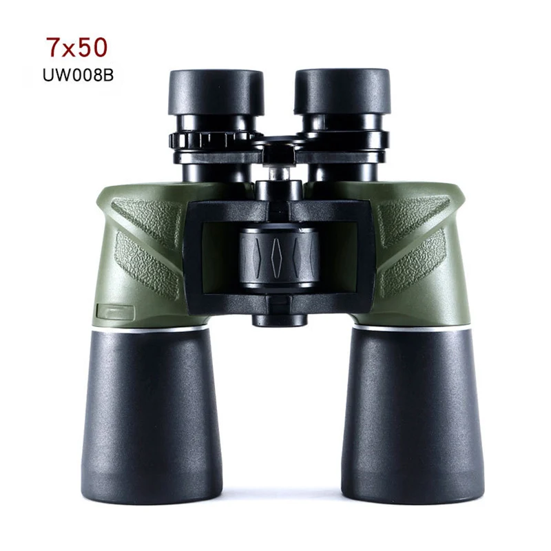 7x50 USCAMEL Широкий формат 10x50 7x50 HD бинокль для охоты с мощным увеличением, Мощность оптика Профессиональный Водонепроницаемый спортивный телескоп с BAK4 Призма г - Цвет: 7x50