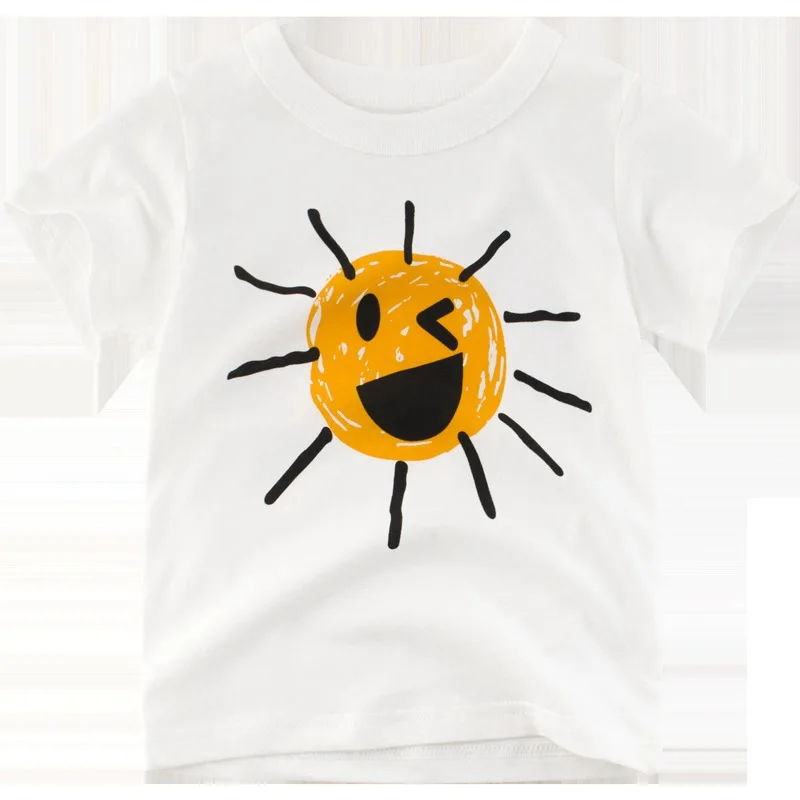 CROAL CHERIE Cotton Boys T-shirts 2019 New Summer Style Children Clothing Kids Clothing Tops Cartoon Pattern Girls Tee T-shirts  (14)
