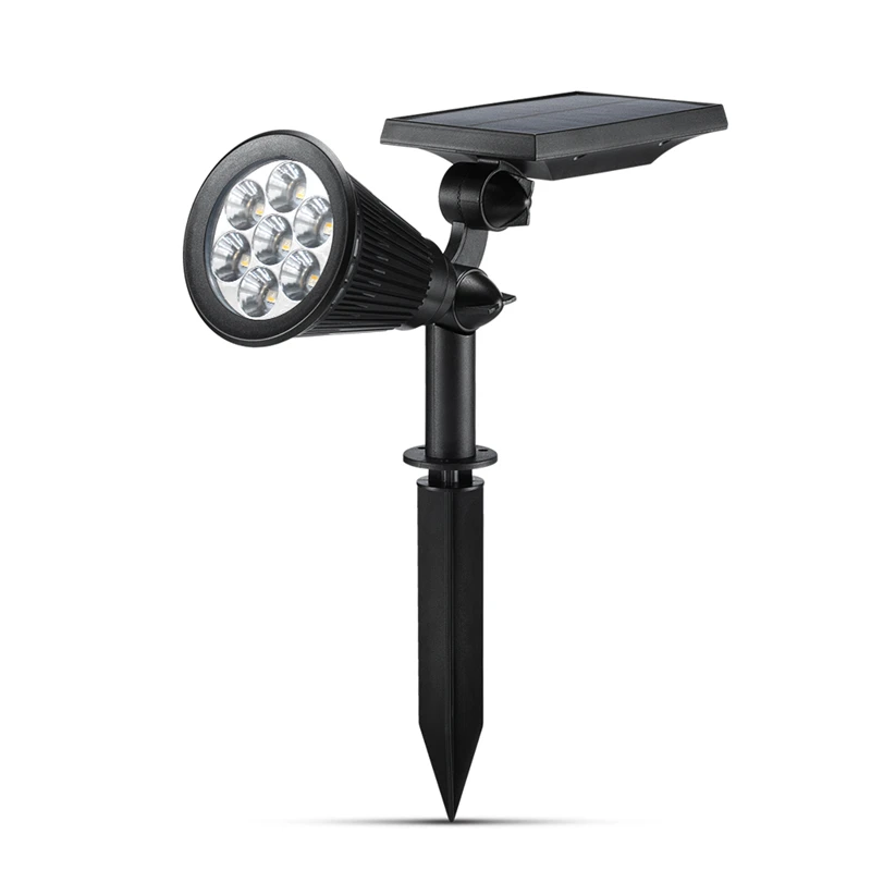 

LED Outdoor Solar Waterproof Energy Spotlight Garden Lawn Lamp Landscape Lighting Home Decor 7 LED Adjustable Wall Floodlight