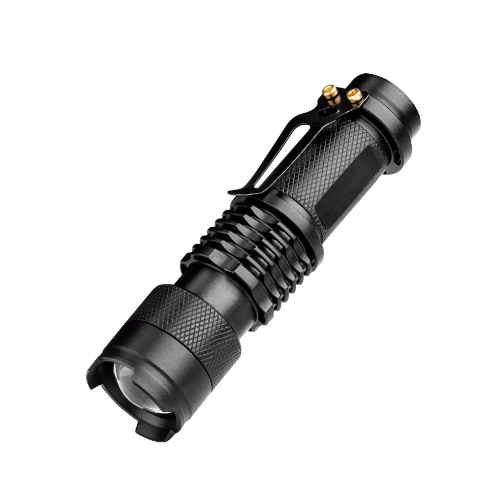 Waterproof 2000LM Pocket LED Flashlight Zoomable LED Torch Mini Penlight Waterproof 2000LM Pocket LED Flashlight Zoomable LED Torch Mini Penlight