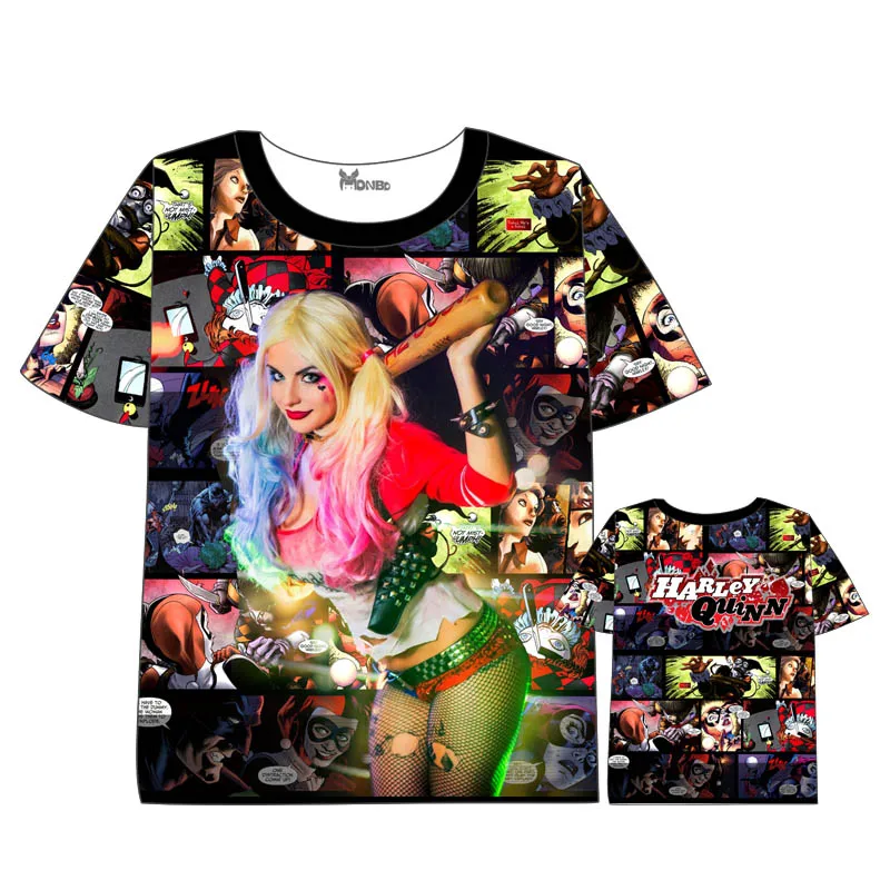 

Anime Harley Quinn T-shirt Men Women Short Sleeve Summer dress Harley Quinn t shirt