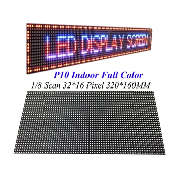 

Indoor Screen Module 320*160MM 32*16Pixel 3in1 SMD 1/8 Scan Full Color LED Module for Advertising media P10 LED Display