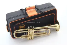 Bach LT180-43 B flat professional trumpet bell gold Top musical instruments in Brass trompete trumpeter bugle horn trombeta