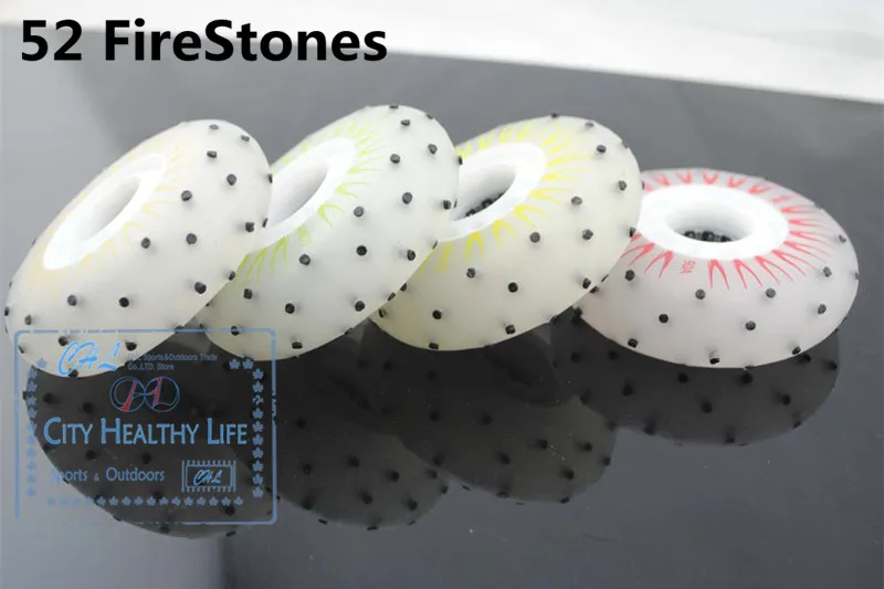 Светодиодная вспышка светит роликовые коньки колеса, 52 104 208 шт. Flint Firestone роликовых коньках Колёса для катания на коньках