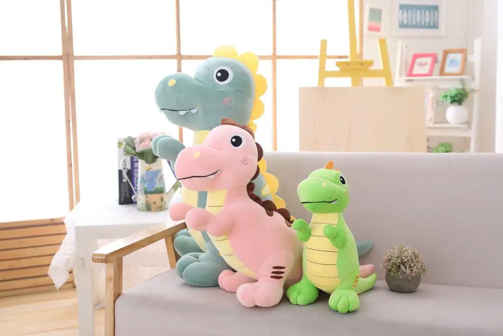 Высокое качество; большие размеры 40-90 см Фигурка динозавра плюшевая детская игрушка-подушка для того, чтобы отправить детей подарки на день