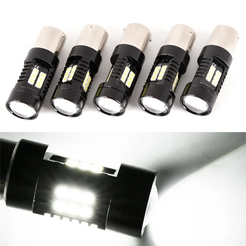 

2pcs Car Reverse Lights Stop Lamp Turn Signal 1200Lm BAY15D P21/5W LED Bulbs