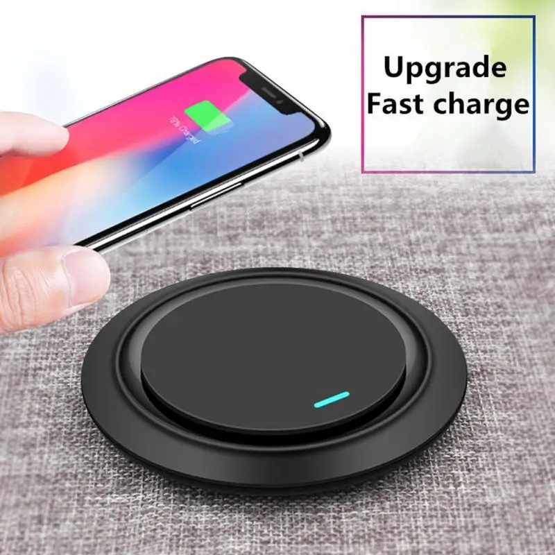 Round Portable Fast Quick Charging Charger Wireless Heat Dissipation