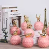 high quality modern animal design ceramic jewelry storage box jewelry jar makeup box 1