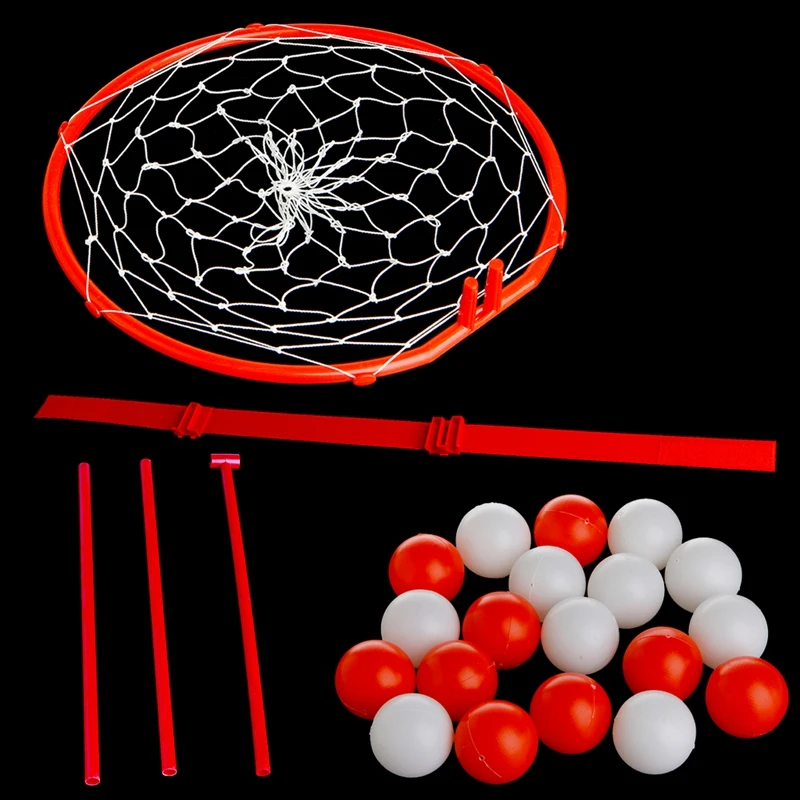 Headband Hoop Ball Toy Catching Basketball Kid Game Head Strap with 20