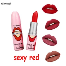 Очистка от потери, губная помада, женская сексуальная красная матовая помада, бренд beauty make up, губная помада kroean comestics matte batom