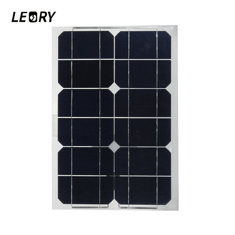 

LEORY 20W 6V Sunpower Monocrystalline Semi-flexible Solar Panels With USB Interface For Battery Charger