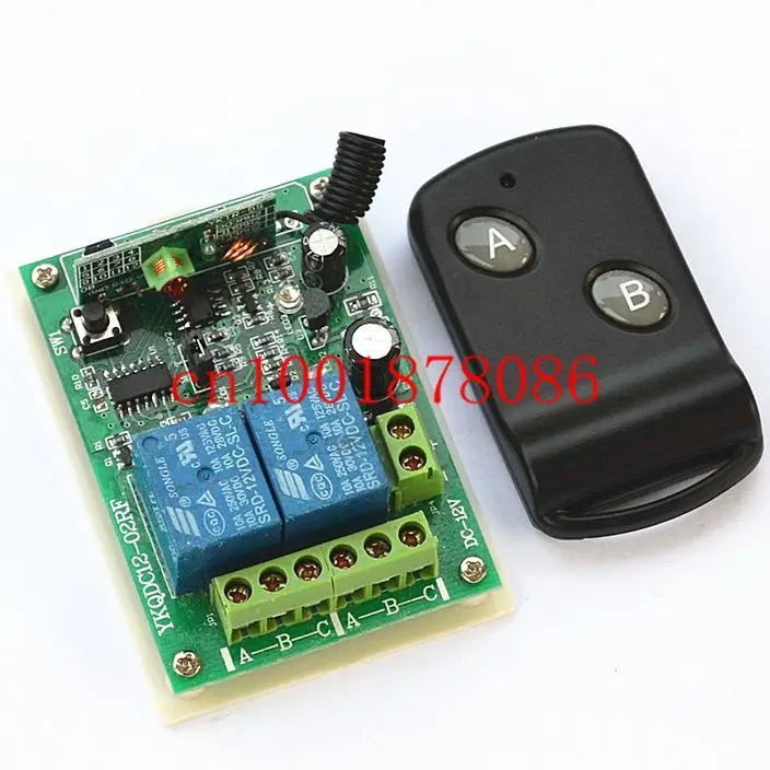 

DC24V 12V 2CH Channel RF Transmitter Receiver Remote Control Switch Wireless Transmitter Receiver