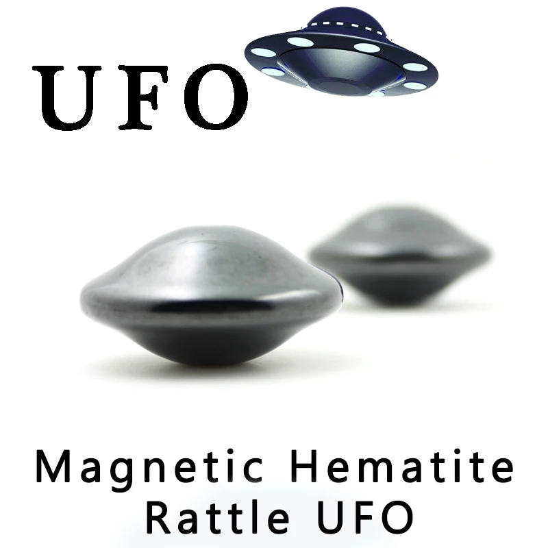 Сильный Магнитный гематит камень НЛО форма бусины погремушка Поющие магниты игрушечный бисер 1 пара/лот
